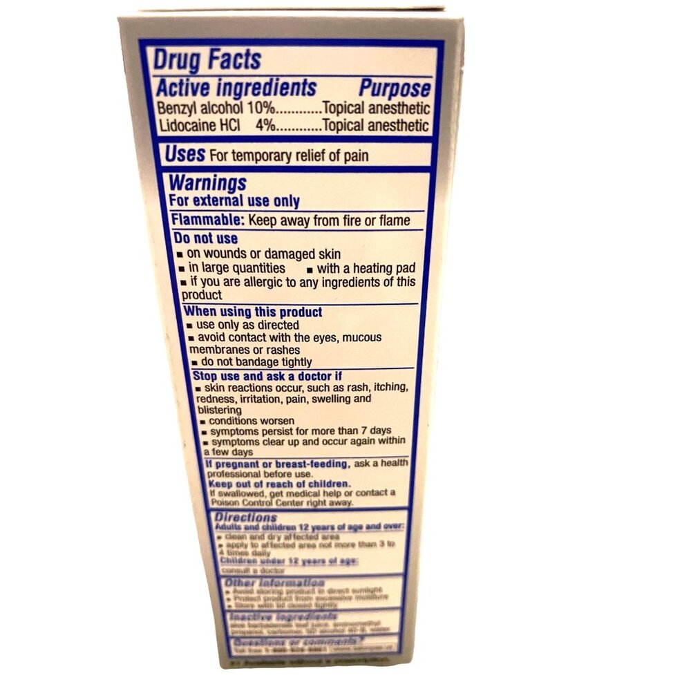 Salonpas Lidocaine Plus Pain Relieving Liquid Roll-On - 3 Fl. Oz - 4% Lidocaine - Picture 3 of 4